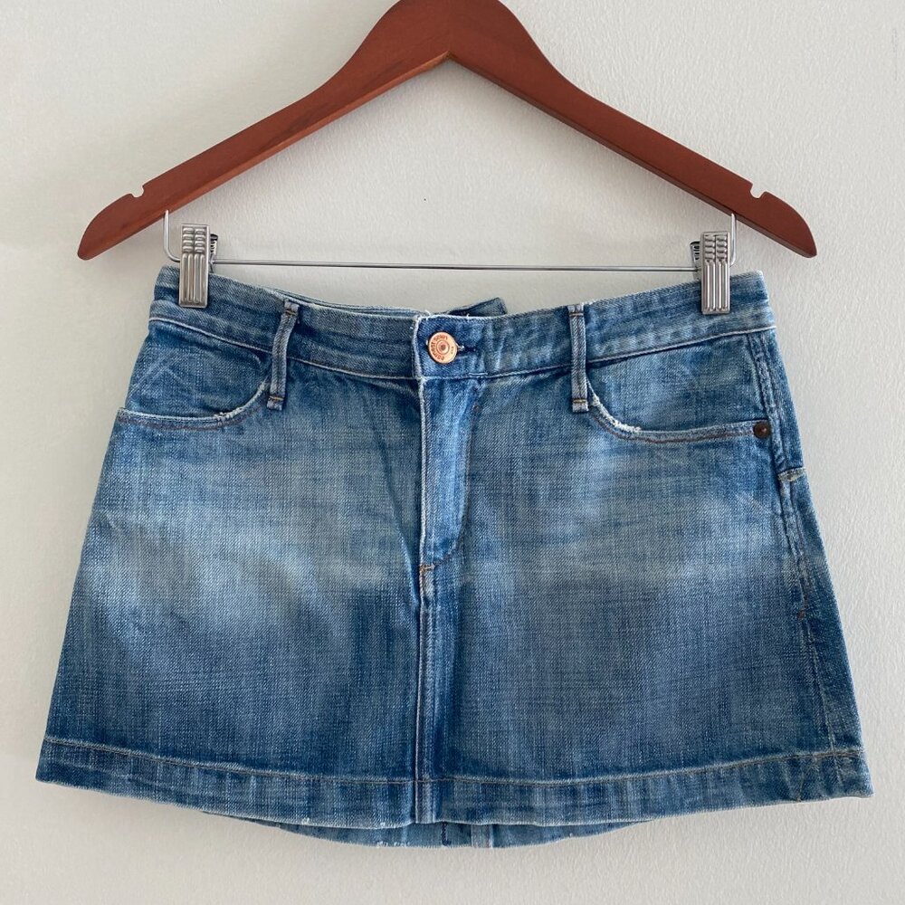 Earnest Sewn Denim Mini Skirt Size 27